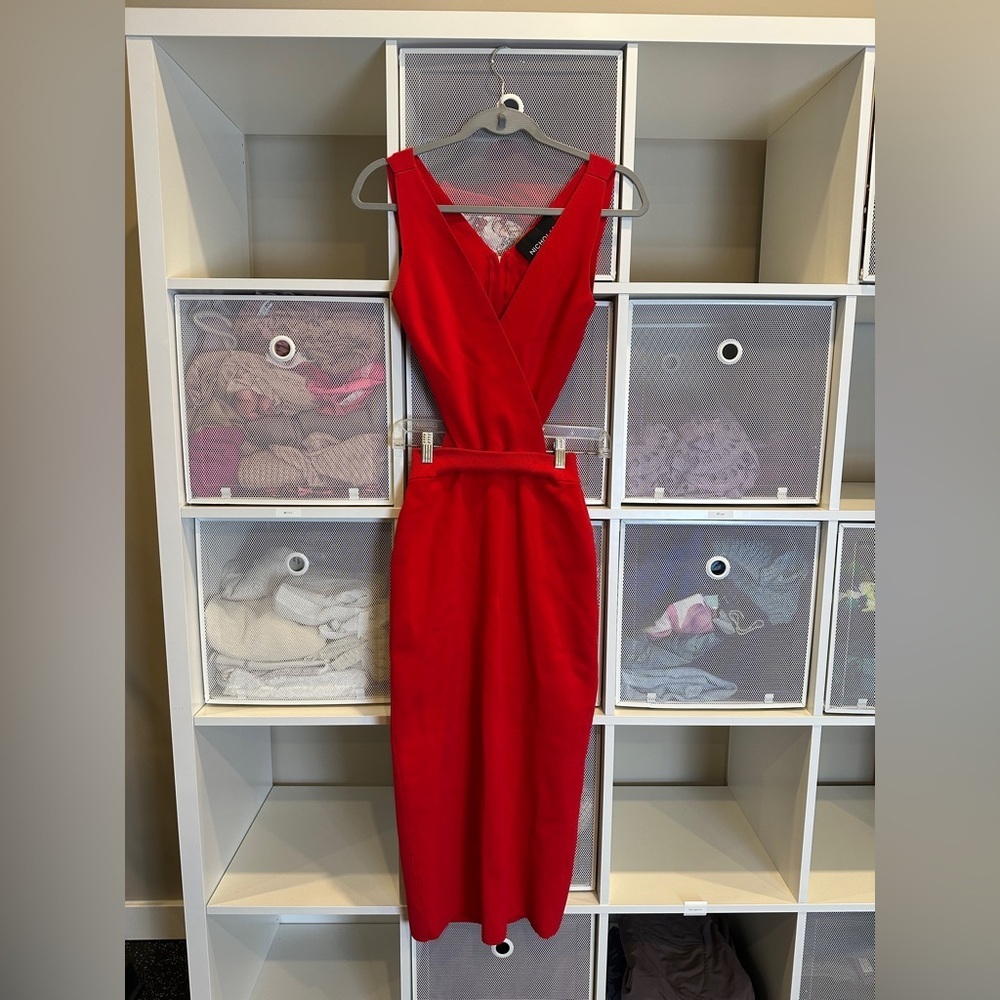NICHOLAS Red Sleeveless cut out Dress